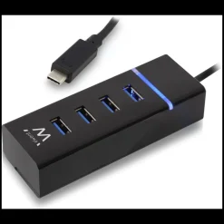 Bureautique-Ewent USB 3.1 Gen1 Hub 4 portes I USB-C