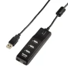 Câbles-Hama Usb 2.0 Hub 1:4 on / off switch noir