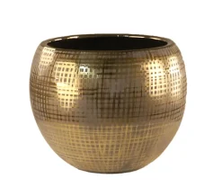 Vases Et Cache Pots-DDD Vase Sandor Gold 29,3x29,3x24 cm