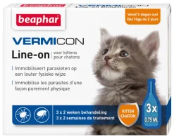 Soins-Beaphar Vermicon Line-On Chaton 3x0,75 ml