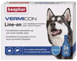 Soins-Beaphar Vermicon Line-On chien moyen 3x3 ml