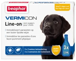 Soins-Beaphar Vermicon Line-On Chiot 3x1,50 ml