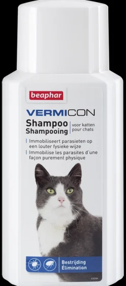 Soins-Beaphar Vermicon Shampooing Chat 200 ml