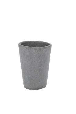 Accessoires-Wenko Verre à dent Pebble stone gris