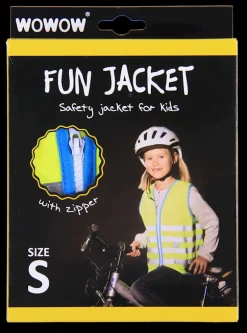Accessoires Vélo-Wowow Veste fluo avec fermeture à glissière 5 - 7 ans