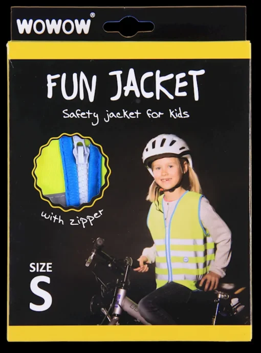 Accessoires Vélo-Wowow Veste fluo avec fermeture à glissière 5 - 7 ans
