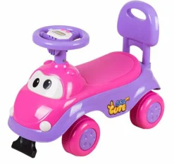 Vélo Et Conduite-DDD Toys Voiture de promenade mauve-rose avec son