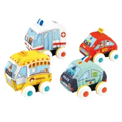 Jouets Interactifs | Jouets Interactifs-DDD Toys Voiture en péluche - 4 pièces