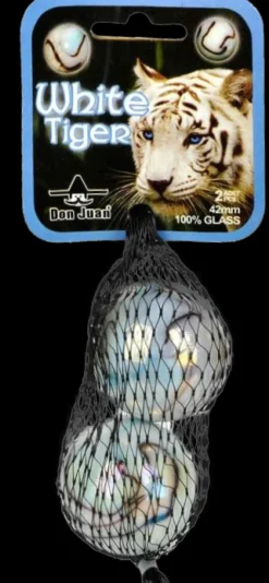 Billes Et Circuits À Billes-Don Juan White tiger billes 2 pièces