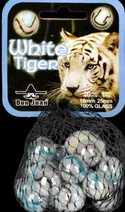 Billes Et Circuits À Billes-Don Juan White tiger billes 21 pièces