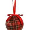 Décoration De Sapin-DDD 3x boules noël carreaux ro/noir