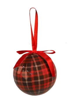 Décoration De Sapin-DDD 3x boules noël carreaux ro/noir