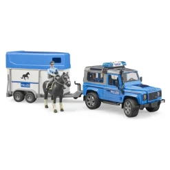 Véhicules-Bruder 4x4 Landrover Defender police