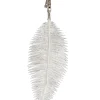 Décoration De Sapin-DDD 6x épingle avec plume blanc